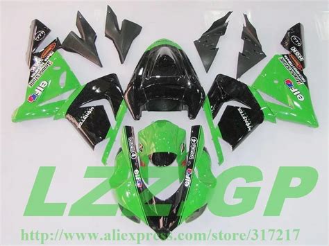 Injection Green Black Fairing Kit For Kawasaki Ninja Zx R Zx R