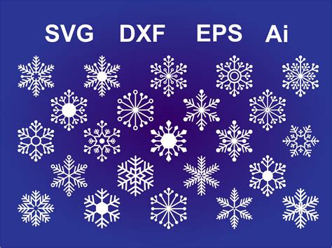 Snowflake Svg Cut Files Snowflake Cricut Files Snowflake Etsy