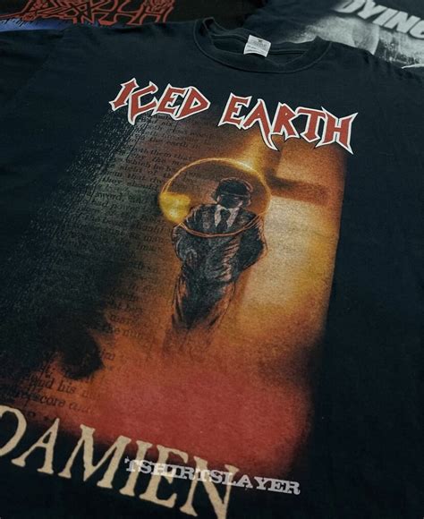 Iced Earth Horror Show Damien TShirtSlayer TShirt And BattleJacket