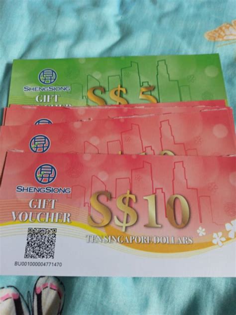 Sheng Siong Voucher 5 Tickets Vouchers Vouchers On Carousell