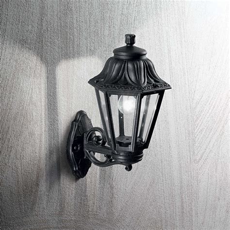 Dafne ap1 Negro Ideal Lux clásico lámpara de pared faro linterna para