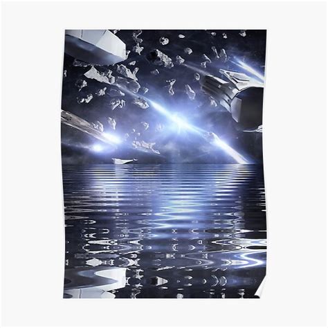 Outer Space Landscape Poster For Sale By Mitrodoros Redbubble