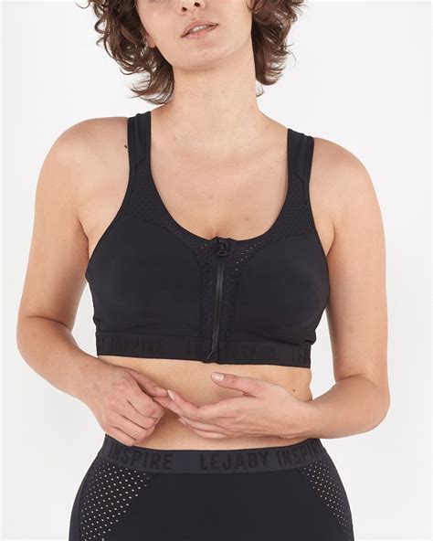 Maison Lejaby Work Out Sports Bra Black Tkd Lingerie