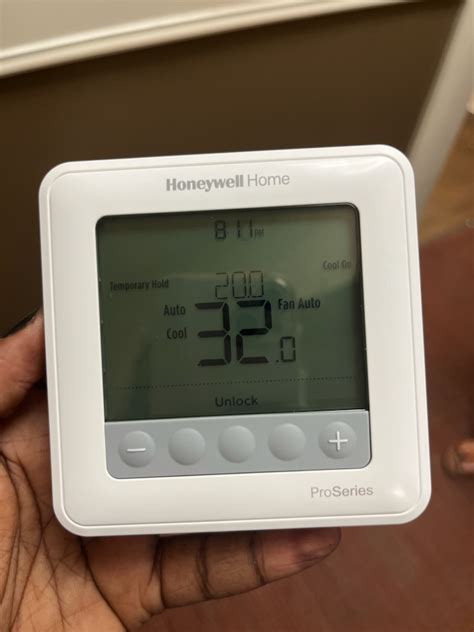 How To Unlock A Honeywell Pro Series Thermostat That’s Locked Th6220u2000 We Tried Resetting