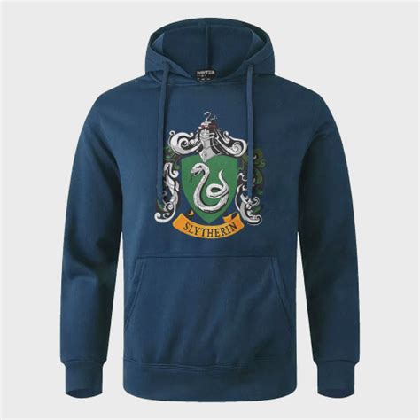 Blusa De Moletom Sonserina Hogwarts Tecido Grosso Capuz Casaco De