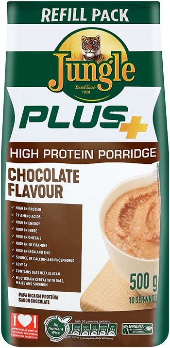 High Protein Porridge Chocolate Refill 12 X 500 G Tiger Brands Out Of Home