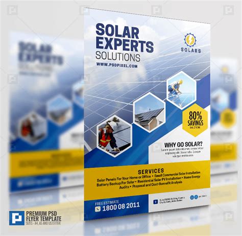 Solar Energy Promotional Flyer PSDPixel