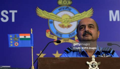 India S Air Chief Marshal Vivek Ram Chaudhari Speaks During A Press News Photo Getty Images