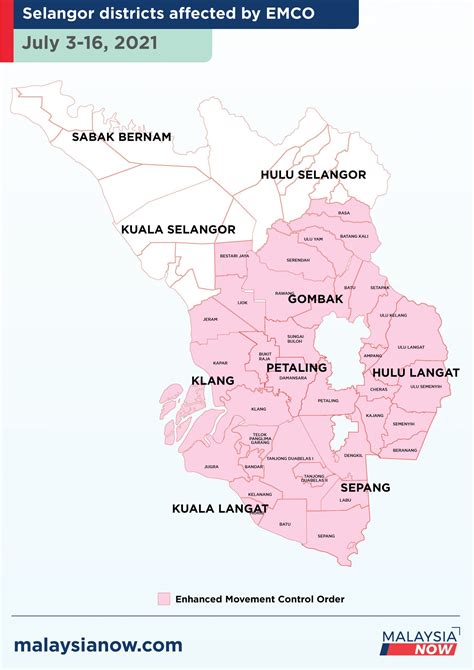34 Sub Districts In Selangor 14 Localities In Kl To Come Under Emco