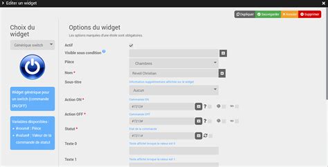 Cr Ation Widget Depuis Virtuel Communication Communaut Jeedom