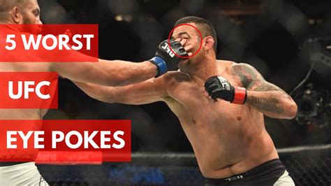 5 Worst Ufc Eye Pokes Ever Youtube