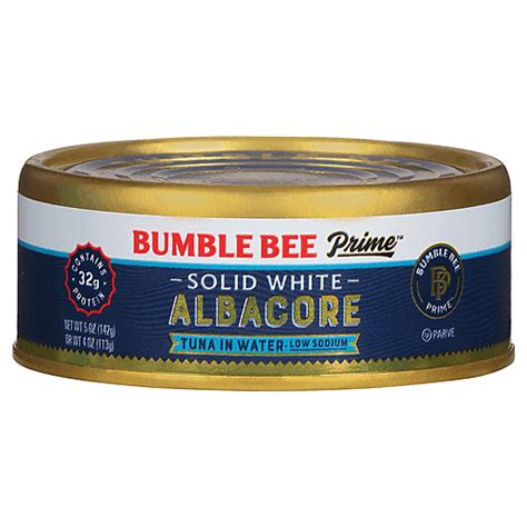 Bumble Bee Prime Fillet Tuna Solid White Albacore Very Low Sodium In