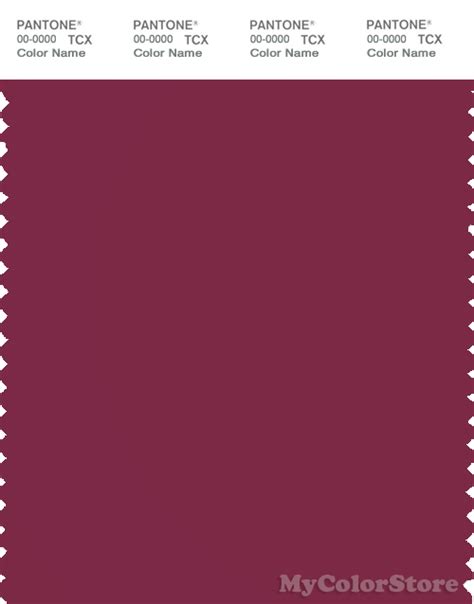 Pantone Smart 19 2025 Tcx Color Swatch Card Red Plum Polycolors