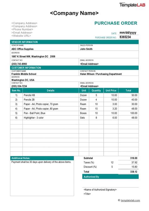 18 Plantillas Gratuitas De órdenes De Compra En Word Excel Pdf Mundo Plantillas