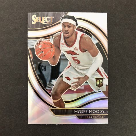 Moses Moody 2021 22 Chronicles Select Courtside Silver Prizm Rc Slam