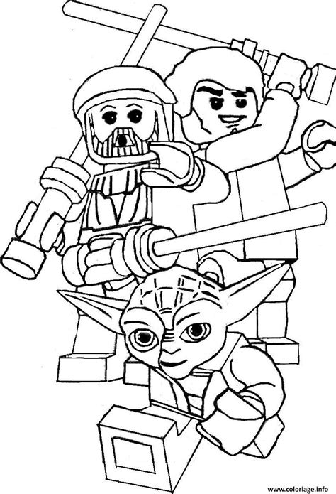 Coloriage Lego Star Wars Yoda Jecolorie