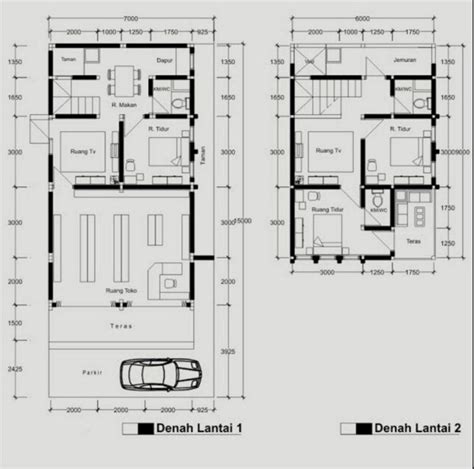 30 Inspirasi Desain Rumah 7 X 10 Beserta Denahnya Desain Id