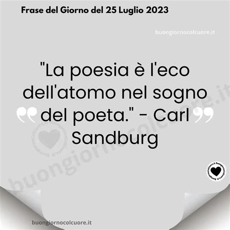 Frase del Giorno martedì 25 luglio 2023 BuongiornoColCuore