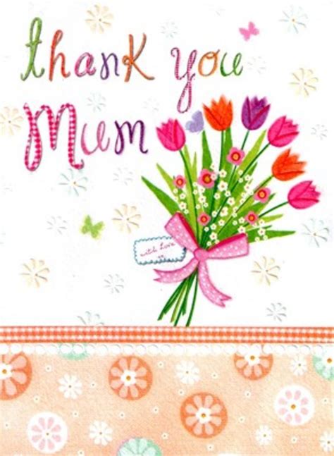 Lovely Thank You Mum Quality Mothers Day Greeting Card Cards Love