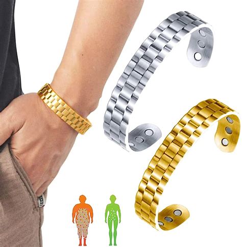 Menheal Uomini Rame Bracciale Magnetico Terapia Menheal Rame Puro