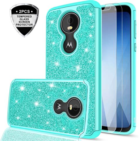 Leyi For Moto G6 Play Case Moto G6forge Case With Tempered Glass Screen Protector