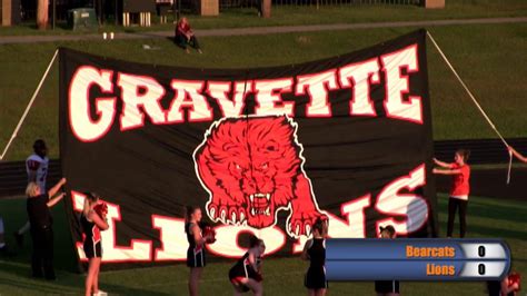 Gravette Lions Booneville Bearcats 09092016 Youtube