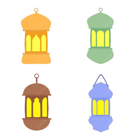 Four Types Of Ramadan Lantern Vector Lantern Ramadan Ramadan Kareem Png And Vector With