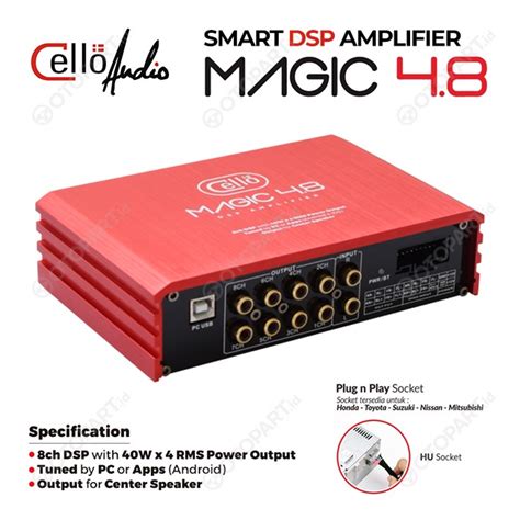 Jual Smart Dsp Amplifier Ch Processor Cello Magic Power Wx