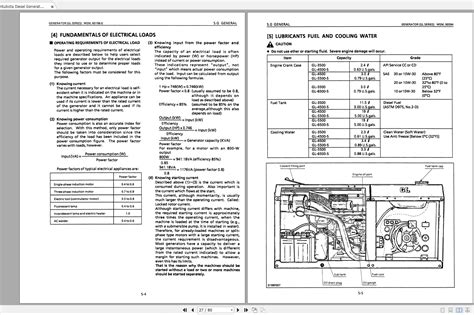 Kubota Diesel Generator Gl Series Workshop Manual En