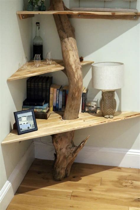 Tree Trunk Shelves Tynemouth Handmade Furniture