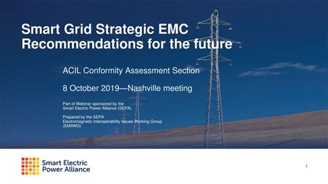 Smart Grid Strategic Emc Recommendations For The Future Ppt Download