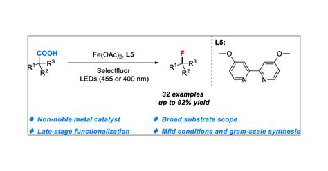 Visible Light Induced Decarboxylative Fluorination Of Aliphatic Carboxylic Acids Catalyzed By