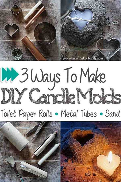 3 Ways To Make DIY Candle Molds - Sew Historically