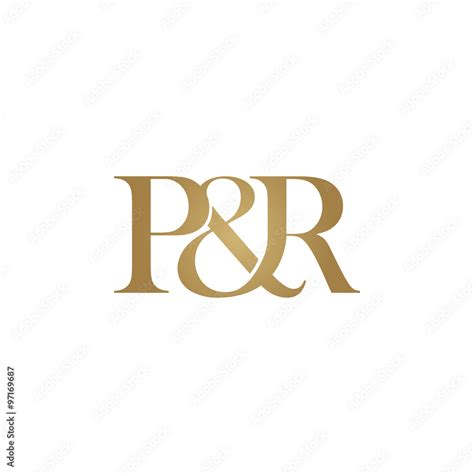 P R Initial Logo Ampersand Monogram Logo Stock Vector Adobe Stock