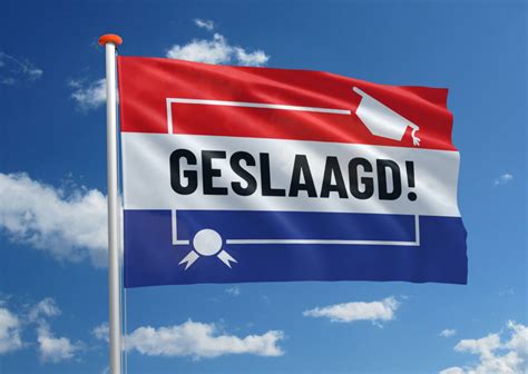 Geslaagdvlag Geslaagd Bestel Bij Mastenenvlaggen Nl