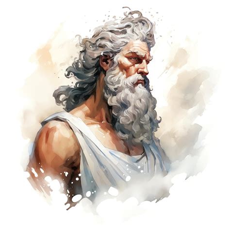 Premium AI Image The God Zeus Illustration Illustration