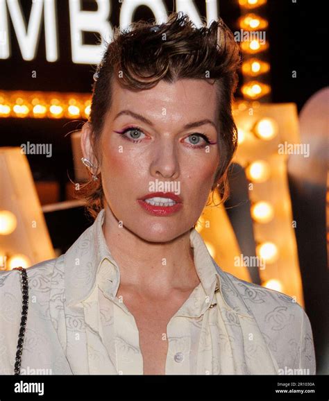 Milla Jovovich Arrives At The Chanel Cruise 20222023 Fashion Show On