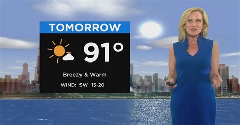 Chicago First Alert Weather Sunny Breezy And Hot On Tuesday Cbs