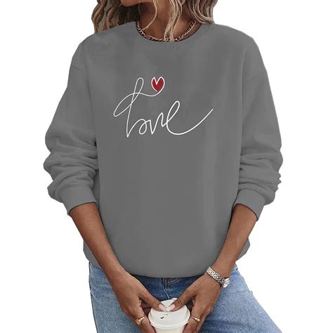 Unisex Sweatshirt Lang Rmelig Baggy Rundhalsausschnitt L Ssig Reine