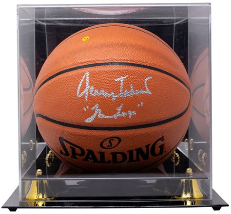 Jerry West Signed Nba Game Ball Series Basketball Inscribed The Logo