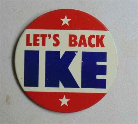 Dwight Eisenhower Ike Campaign Pin Button Political Antique Price Guide Details Page