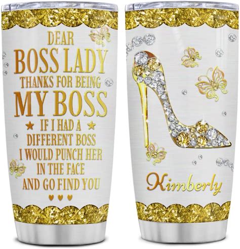 Amazon Wowcugi Boss Lady Tumbler Gifts For Boss Manager Bosses