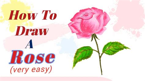 Rose Drawing Easy🌹🌹 How To Draw A Rose Step By Step Drawing Rose