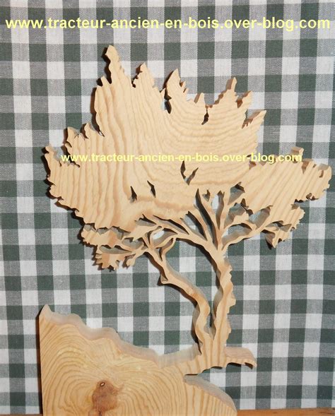 Arbre En Bois Decoration Murale Maison Par Tracteur Ancien En Bois