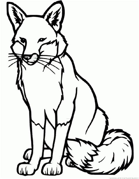 Fox Coloring Pages For Preschoolers Coloring Walls