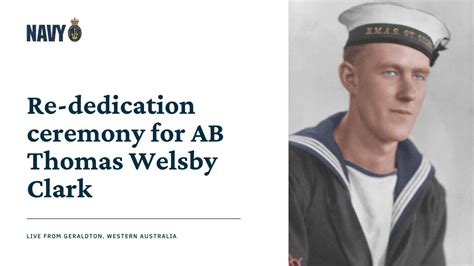 Re Dedication Ceremony For AB Thomas Welsby Clark YouTube