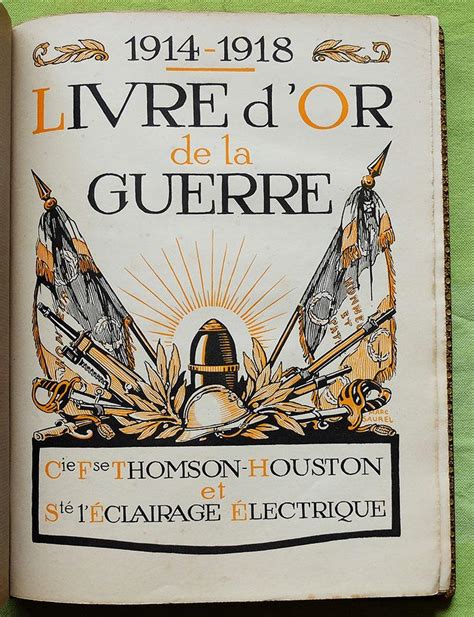 Livre D Or De La Guerre Par Grande Guerre Sign Par L