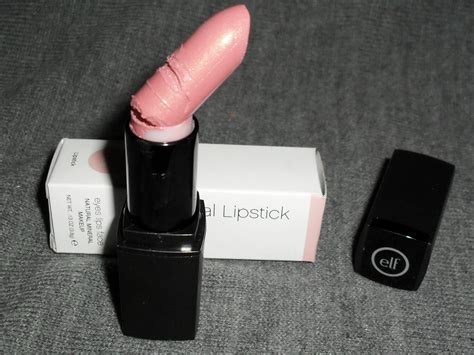 Lacquered Painted Polished Elf Nicely Nude Mineral Lipstick Swatches And Review