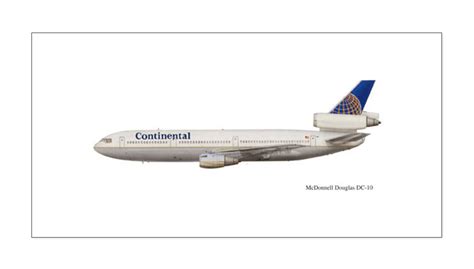 Continental Airlines DC-10 McDonnell Douglas Houston, TX – Squadron ...