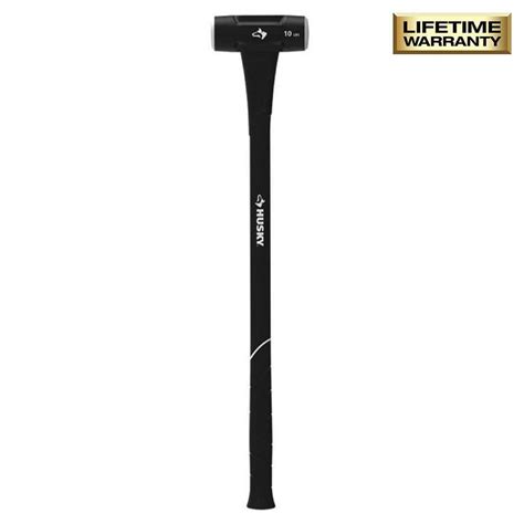 Husky 10 Lbs Sledge Hammer With 34 In Fiberglass Handle Hd Sf10lb